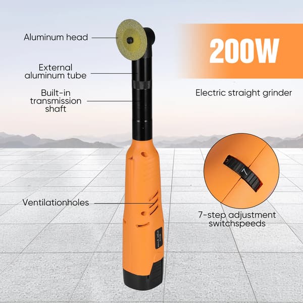 Elektrisk Kvarn, 7-Hastighetskontroll, Uppladdningsbart Litiumbatteri,16.8v 2 Batteri