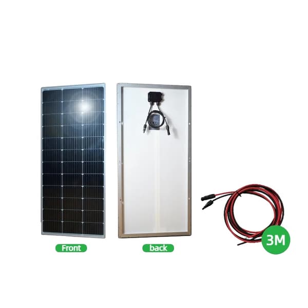 Solpanel, 120W Effekt, Hög Effektivitet,120W 1PC med 3M kabel