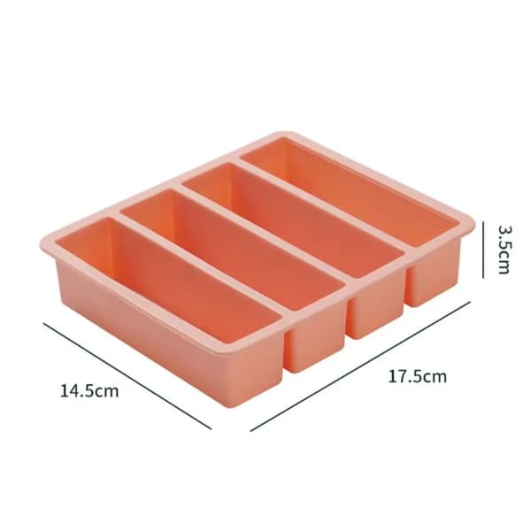 Matfrysningsformar, Silikonmaterial, Lufttät Försegling,Rosa
