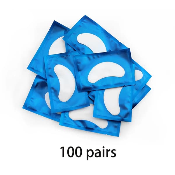 Ögonlappar, Bekväm Applicering, Hypoallergent Material,100PCS Blå