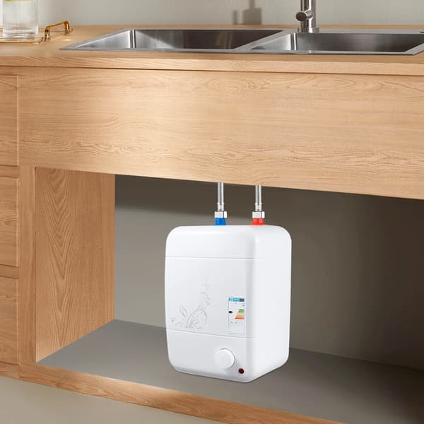 Elektrisk Vattenvärmare, 8L Kapacitet, Justerbar Temperatur,VIT