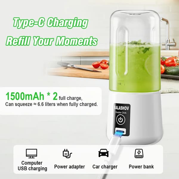 Juicer, Bärbar Design, Hög Hastighetsmotor,grön
