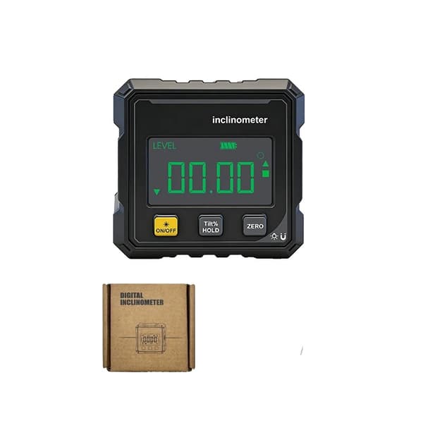 Inklinometer, Magnetisk Base, Baggrundsbelyst Skærm,Sæt