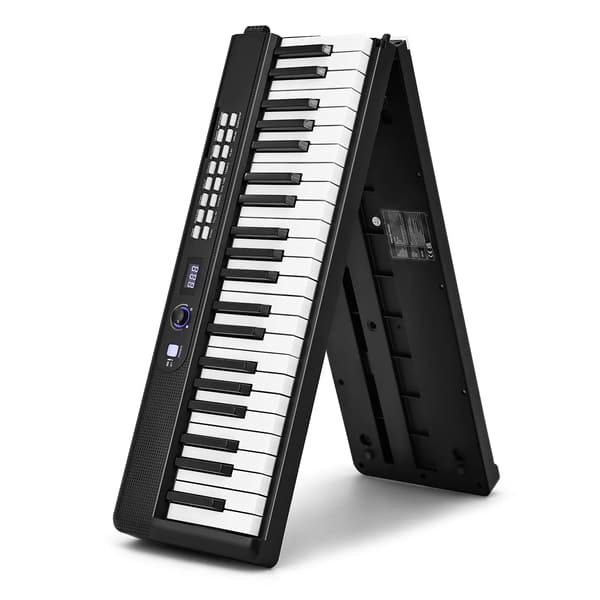 Digitalpiano, Bärbar Design, Bluetooth MIDI-anslutning,Svart