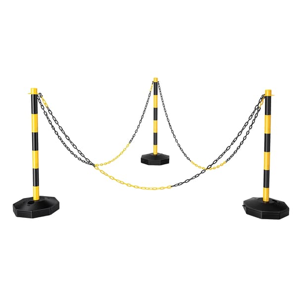 Säkerhetsbollard, PE-material, Lätt montering,Gul