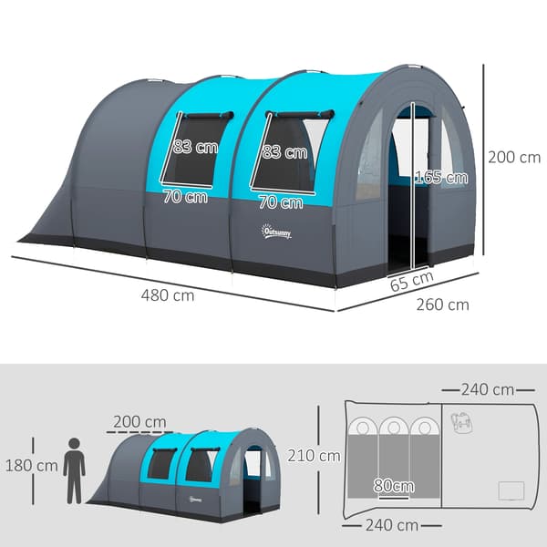 Campingtält, Rymlig Interiör, Familjevänlig Design,MULTI