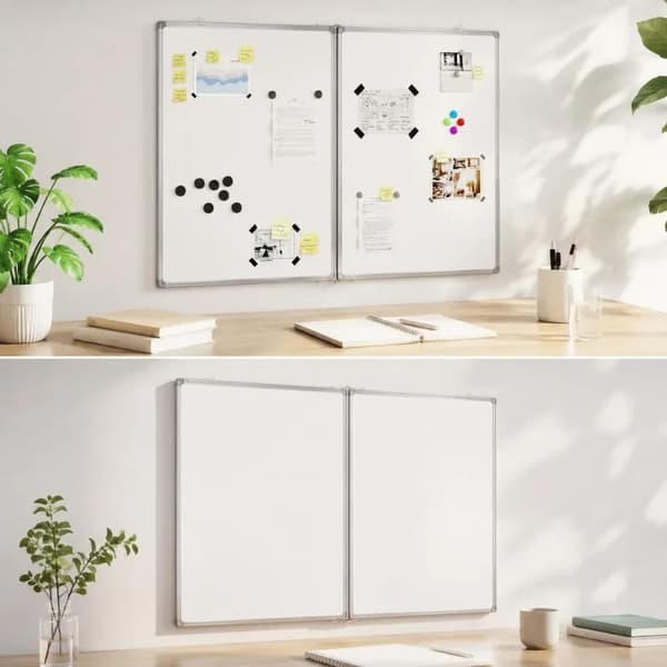Whiteboard, Foldbart Design, Nem Installation,hær grøn