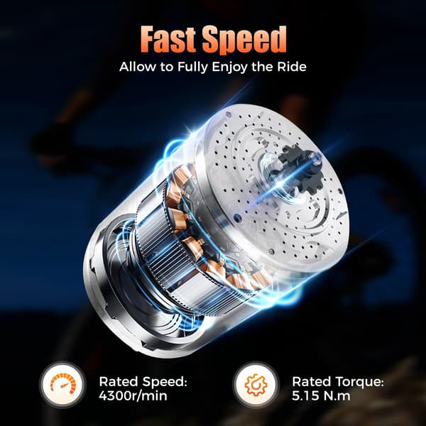 Borströmlös Motor Kit, 2000W Effekt, Universella Gaspedaler,Silver
