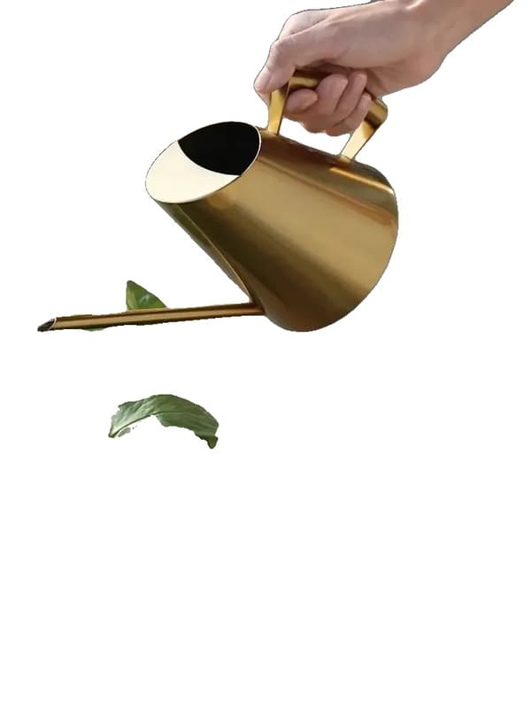 Vandkande, Rustfrit Stål Konstruktion, Ideel til Indendørs Planter,Gul