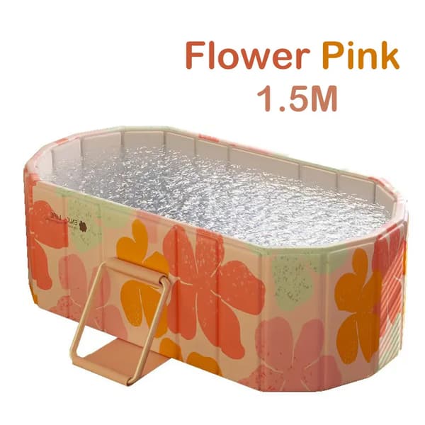 Sæbende Badekar, Foldbart Design, Temperaturbevarelse,Pink