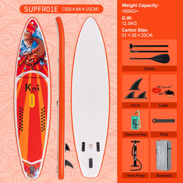 Paddle Board, Liukumaton Pinta, Integroitu Go-Pro Perusta,Punainen
