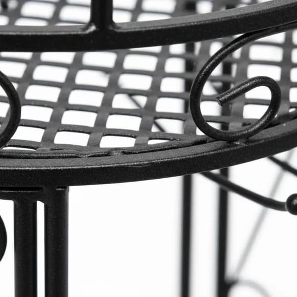 Flaskeholder, Rummer 9 Flasker, Elegant Metal Design,sort