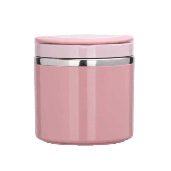 Mat Termos, Isolerad Design, Läcksäker Stängning,Rosa-630ml