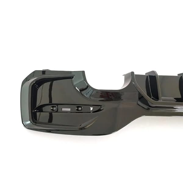 Bageste kofanger diffuser lip, aerodynamisk design, nem installation,sort
