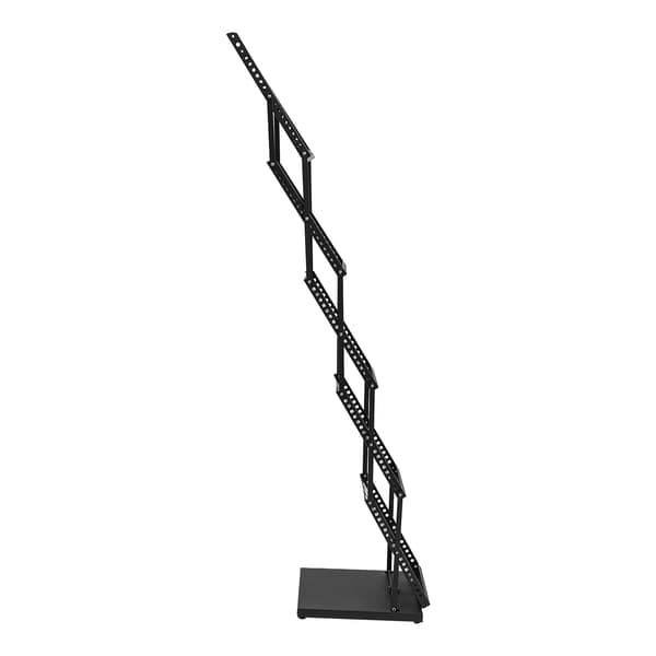 Magasinholder, 5-lags design, foldbar for nem opbevaring,sort