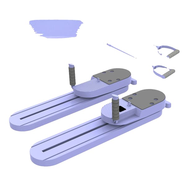 Bærbar Pilates Board, Multifunktionelle Tilbehør, Pladsbesparende Design,LILLA