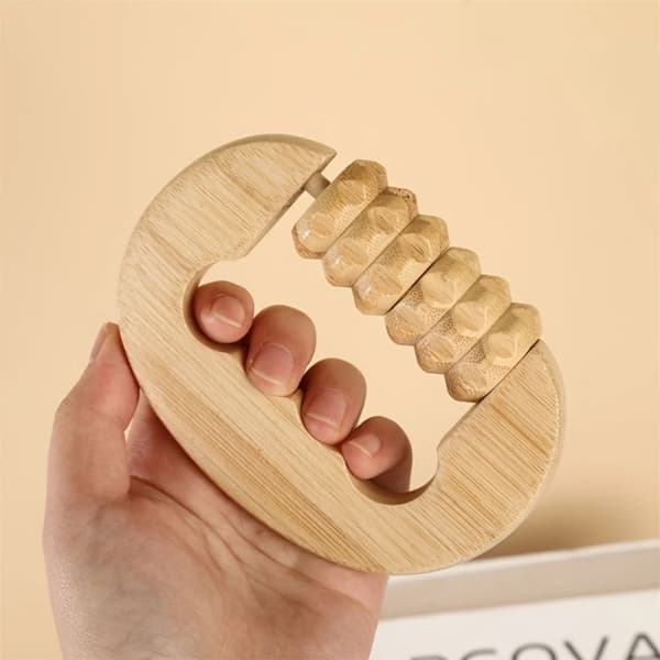 Massageværktøj, Bambuskonstruktion, Ergonomisk Design,GUL