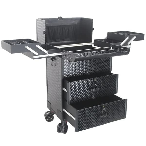 Makeup Organizer, Rullende Design, Multi-Lags Opbevaring,Sort Vand Kub 1