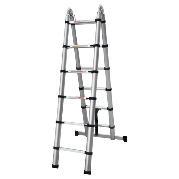 Teleskopstege, Lättviktsdesign, A-ramstruktur,3.8M/12.5FT(1.9m+1.9m)