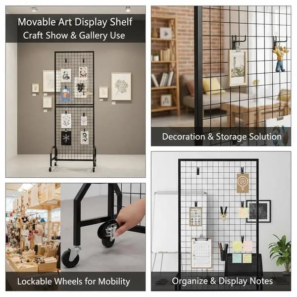 Galleridisplaypanel, Mobil Design, Inkluderar Krok, armégrön