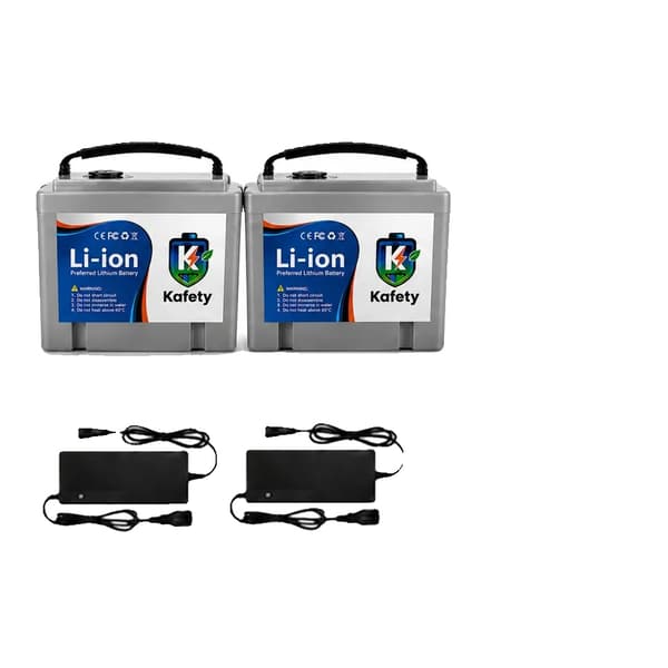 Litiumjonbatteripack, 48V, 20000mAh kapacitet,48V-grå-2laddare