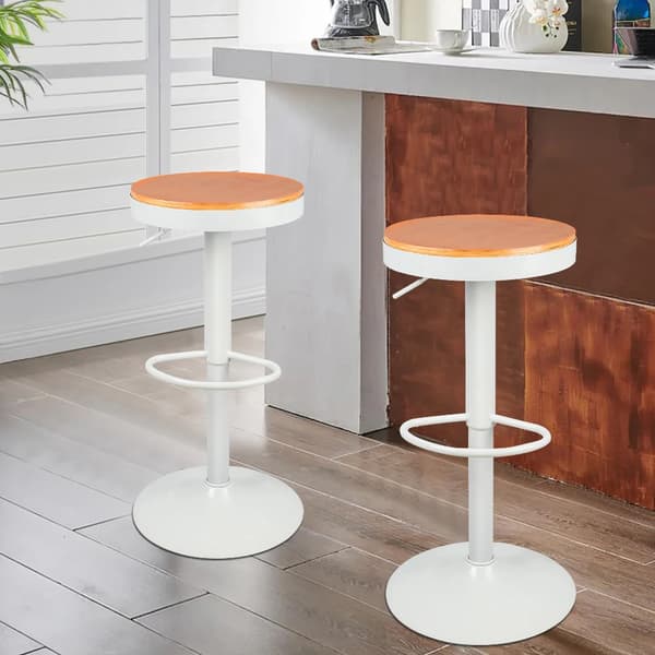 Barstolar, Justerbar Höjd, Minimalistisk Modern Design,VIT