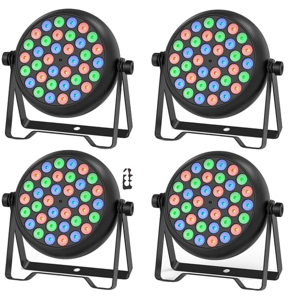 Par Lys, 36 LED'er, Nem Installation og Brugervenlig Kontrol,4PCS