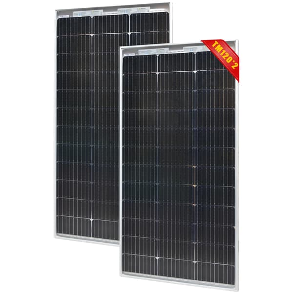 Solpanel, Hög Effektivitet, Hållbar Design,2Pcs 120W Panel