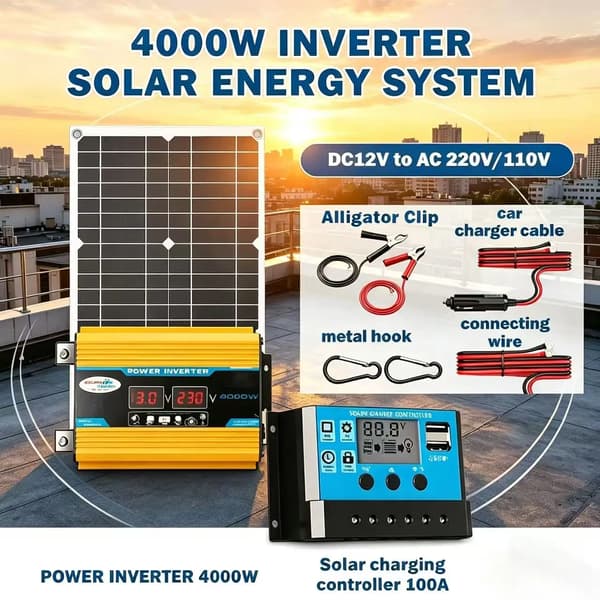 Solenergisystem, Fleksibel Panel, Høj Effekt Inverter,solpanel
