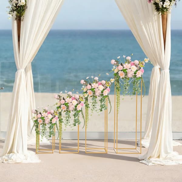 Blomsterstandssæt, Alsidigt til Begivenheder, Elegant Metaldesign,Guld