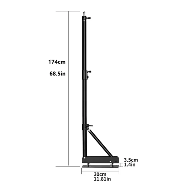Väggmonterad bomarm, justerbar längd, roterbar design,170cm