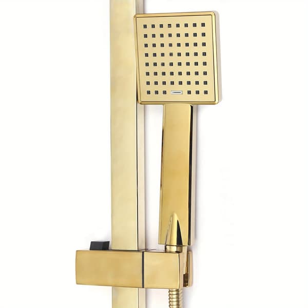 Duschset, Väggmonterad, Modern Design,Guld