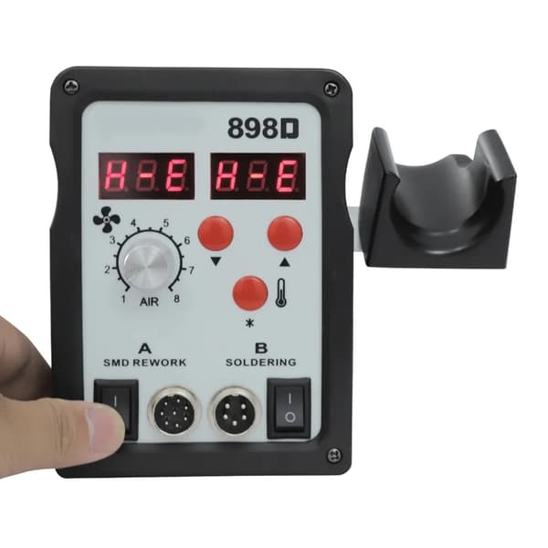 Lodde Station, Justerbar Temperatur, ESD-Sikker Design,220V, sort