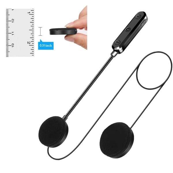Motorcykelhjelm Headset, Bluetooth-forbindelse, Støjdæmpning,Tynd horn 8.5mm