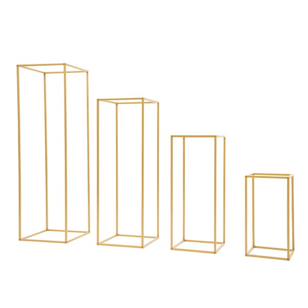Blomsterställset, Mångsidigt för Evenemang, Elegant Metalldesign,Guld