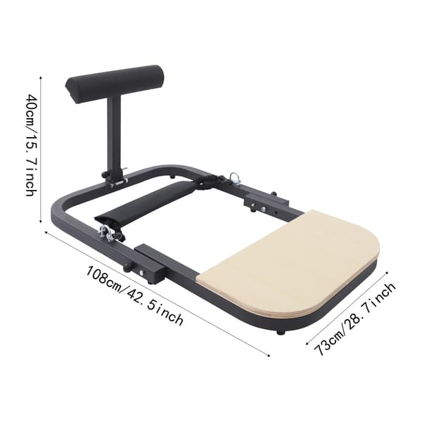 Hip Thrust Maskine, Holdbar Konstruktion, Justerbar Modstand,sort