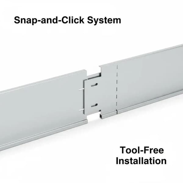 Trädgårdsavgränsning, Flexibel Design, Hållbar Galvaniserad Stål,Silver