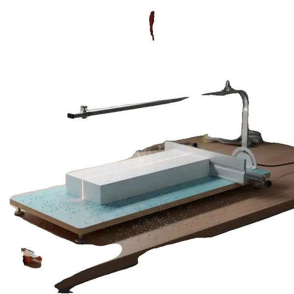 Skumskärare, Justerbar Temperatur, Precision Skärning, GUL