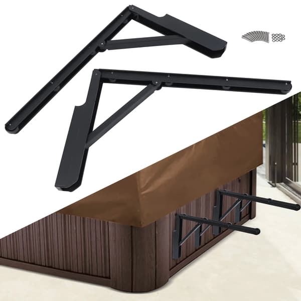 Bubbelpool Lock Lyftare, Fällbar Design, 35 kg Kapacitet,svart