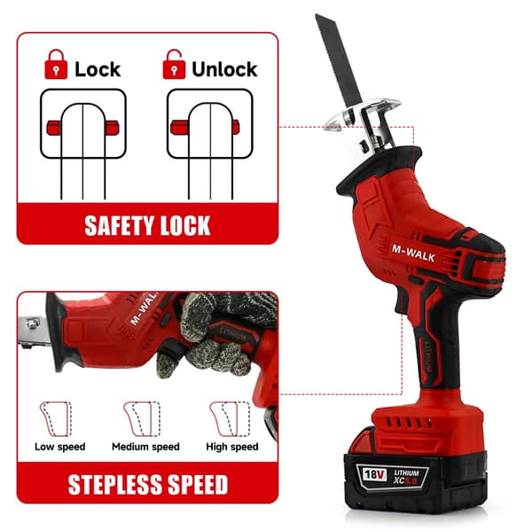 Stiksav, variabel hastighed, ergonomisk design,EU, Ingen batteri