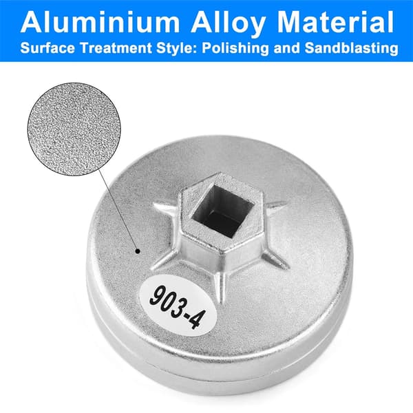 Oliefilternøglesæt, 23 Stykker, Holdbar Aluminiumlegering,Brun