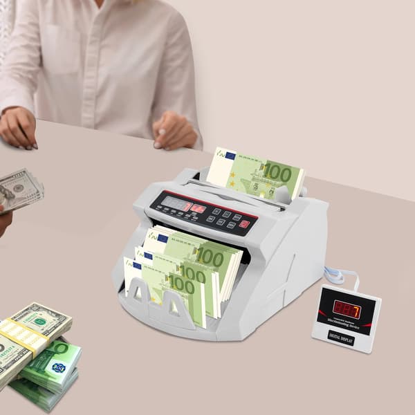 Pengaräknemaskin, UV- och MG-detektion, LED-display,VIT