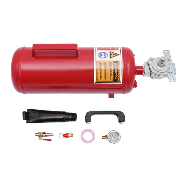 Däckblåsare Inflator, 8L Kapacitet, 145PSI Max Tryck,Röd