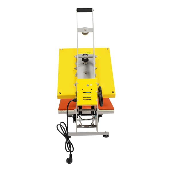 Värmepressmaskin, 2500W effekt, LCD pekskontroll, justerbart tryck,Gul, EU