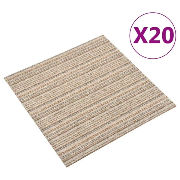 Modulära Mattplattor, Polypropen, Enkel Installation,0.5M, Beige