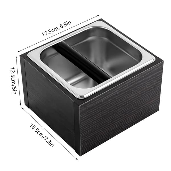 Kaffeknockboks, Holdbart Design, Stor Kapacitet,Beige