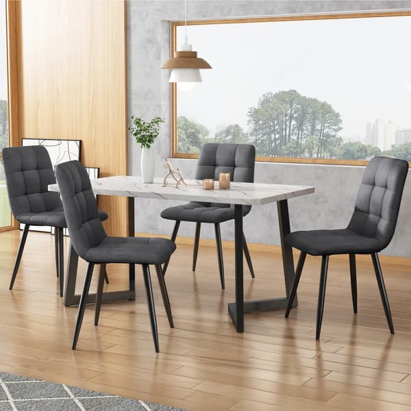 Matstol, Ergonomisk Design, Robust Metallram,LJUSGRÅ