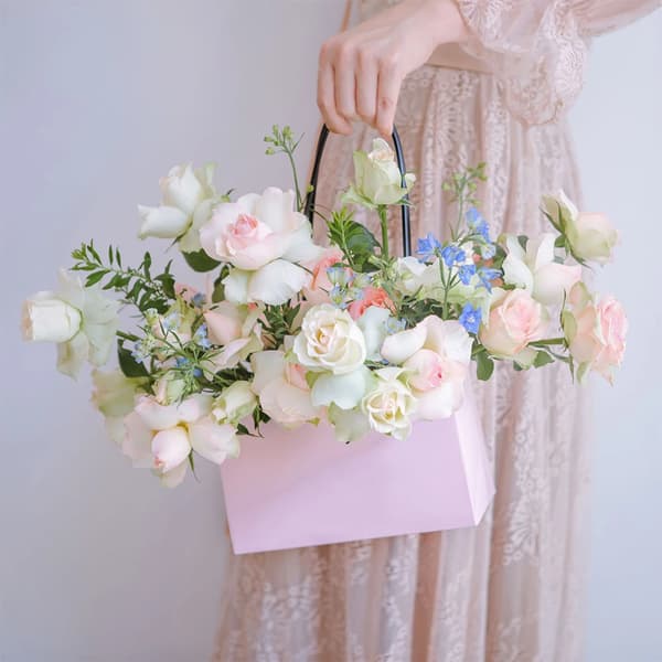 Blomlåda, Bärbar Design, Hållbar Konstruktion,Rosa