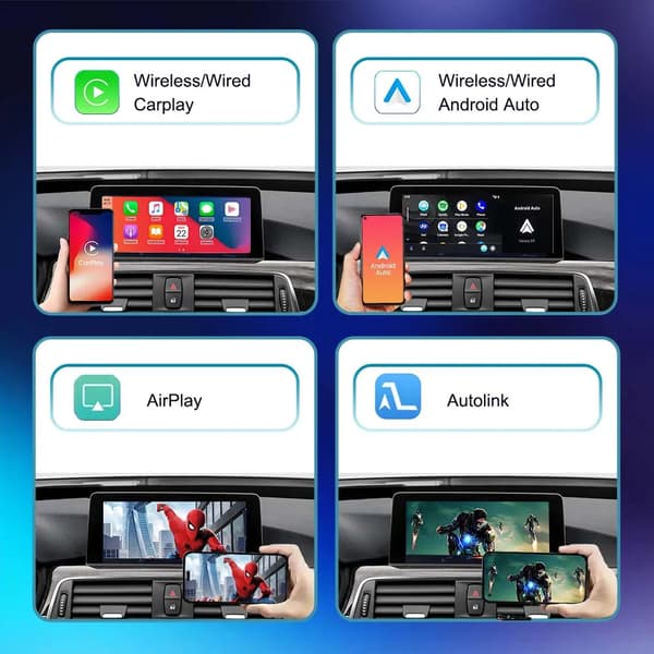 Langaton CarPlay Android Auto -sovitin, saumaton yhteys, helppo asennus,NTG 4.5
