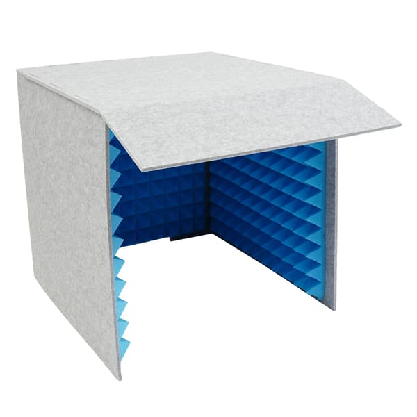 Lydisolerende Skjold, Foldbart Design, Effektiv Støjreduktion,Blå